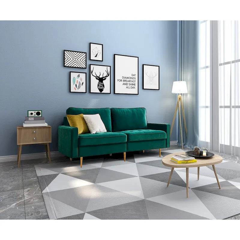 Velvet Fabric Sofa
