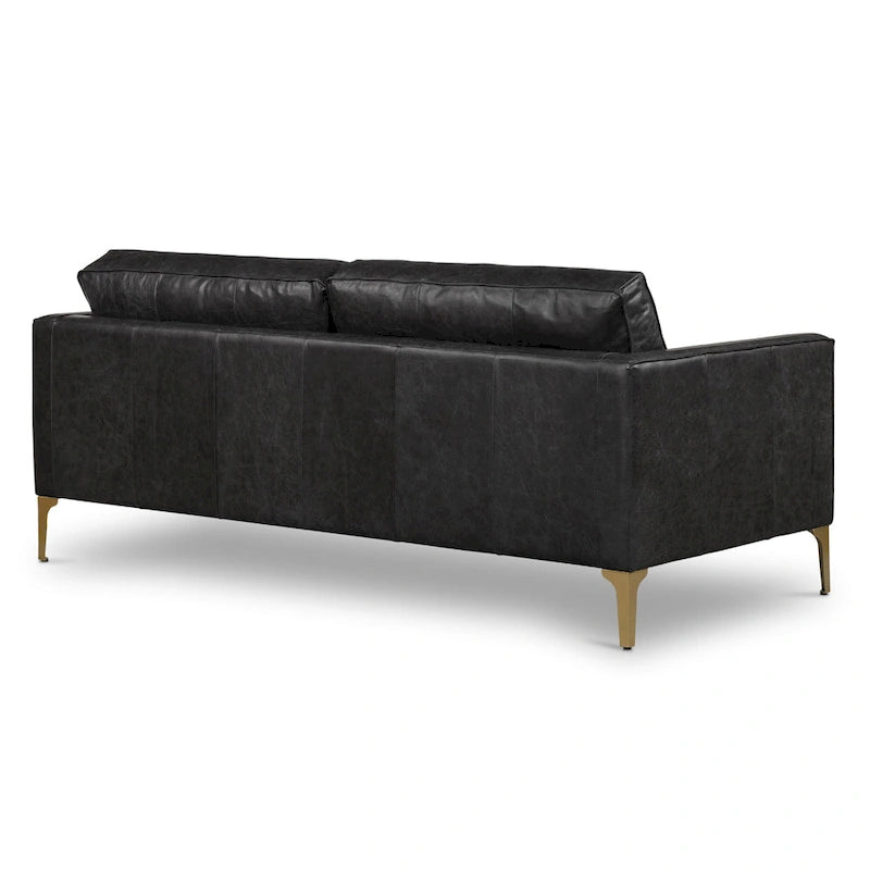 Poly & Bark Mateo 82.5 Sofa - Full Grain Genuine Italian Leather