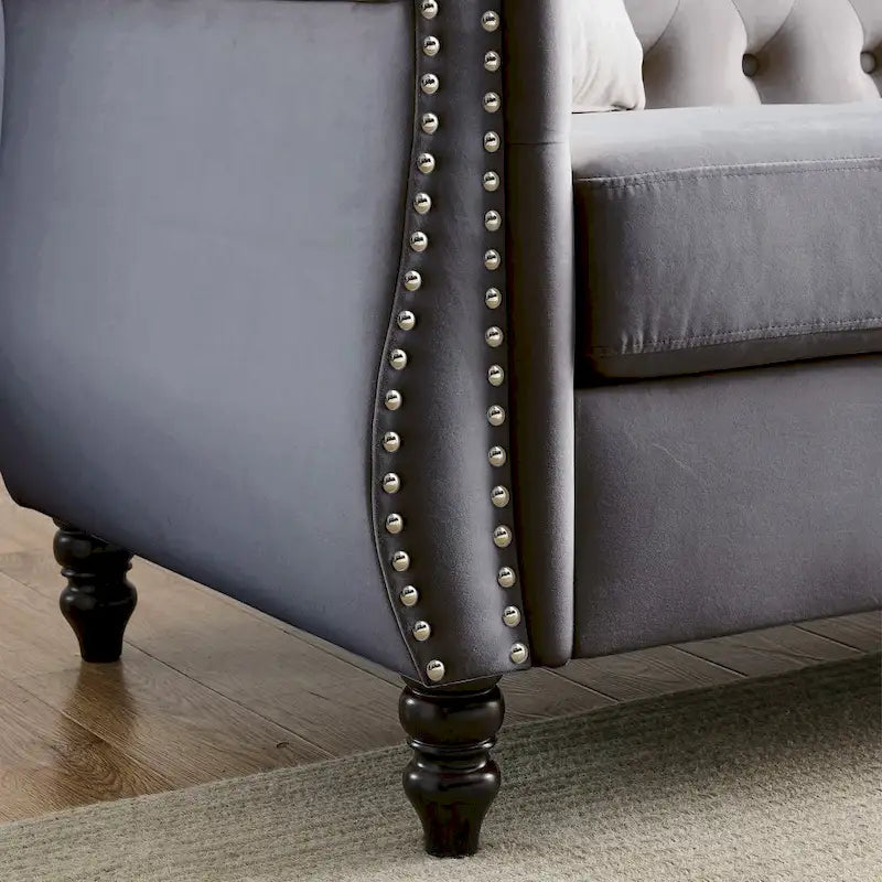 Chesterfield Sofa Grey Living Room