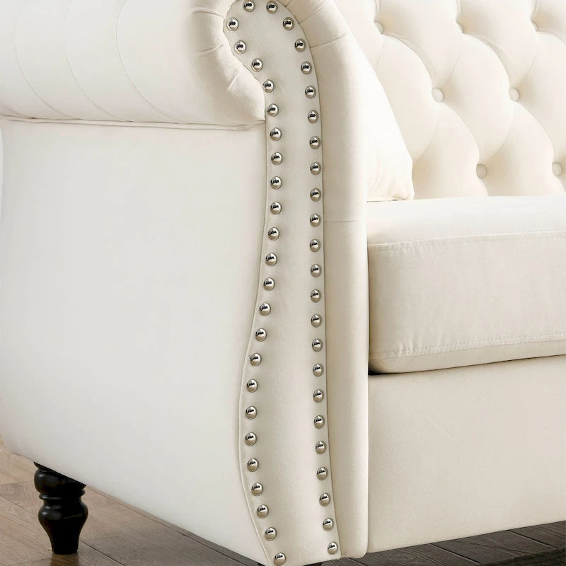 Chesterfield Sofa Grey Living Room