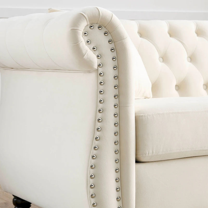 Chesterfield Sofa Grey Living Room