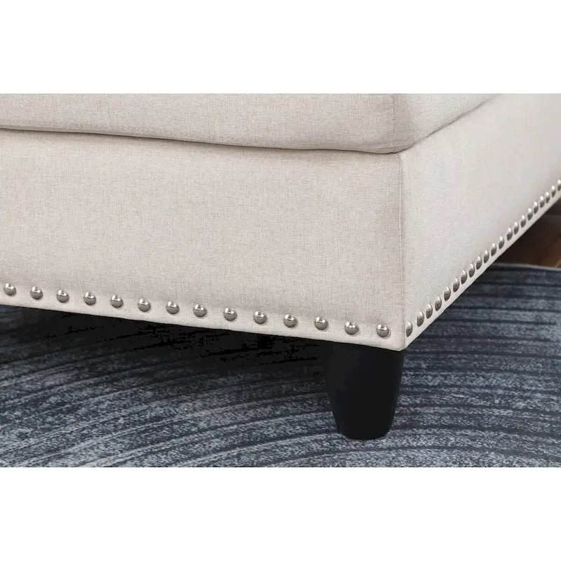 Alger 98 Wide Left Hand Facing Sofa & Chaise with Ottoman