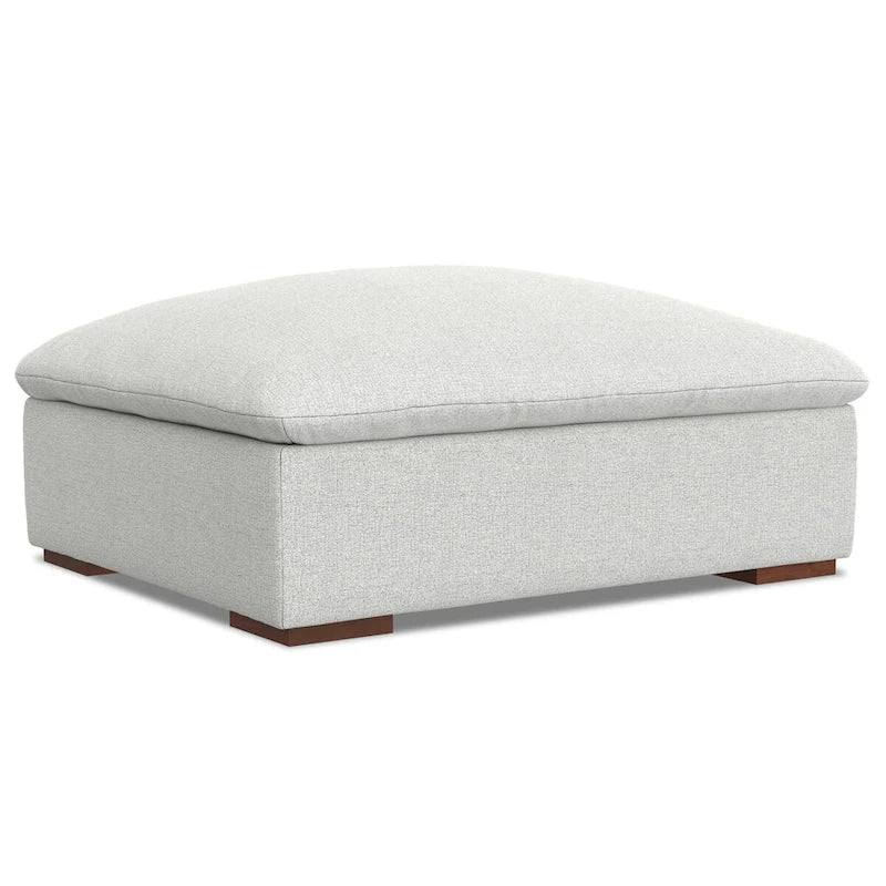 WYNDENHALL Marlee 3-Seater Modular Sofa and Ottoman Set in Velvety Chenille Performance Fabric