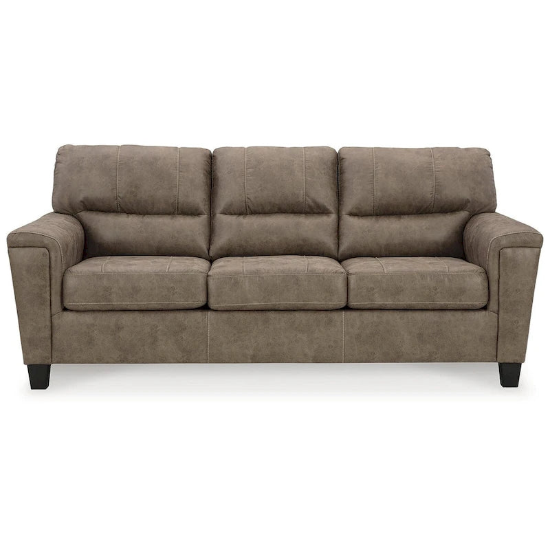 Signature Design by Ashley Navi Brown/Beige Sofa - 89W x 38D x 39H