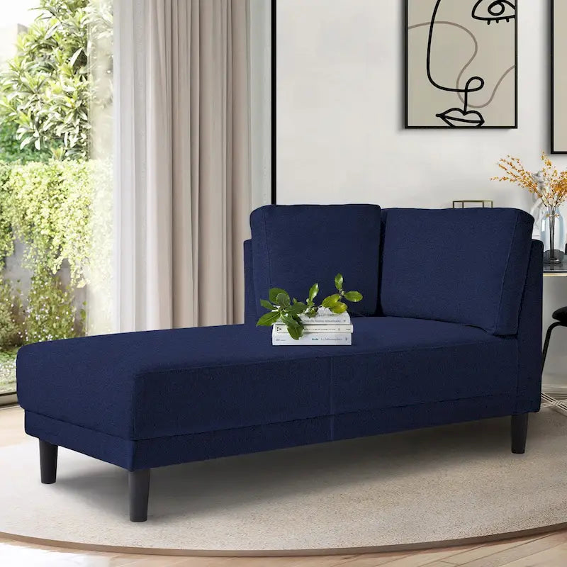 Modern gestoffeerd chaise longue-bankstel uit het midden van de 20e eeuw