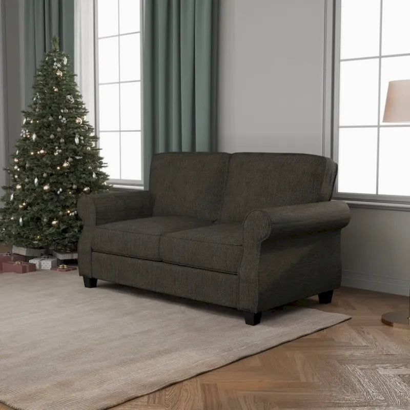 Modern Solid Wood Extra Deep Seat Sofa 2 Seater
