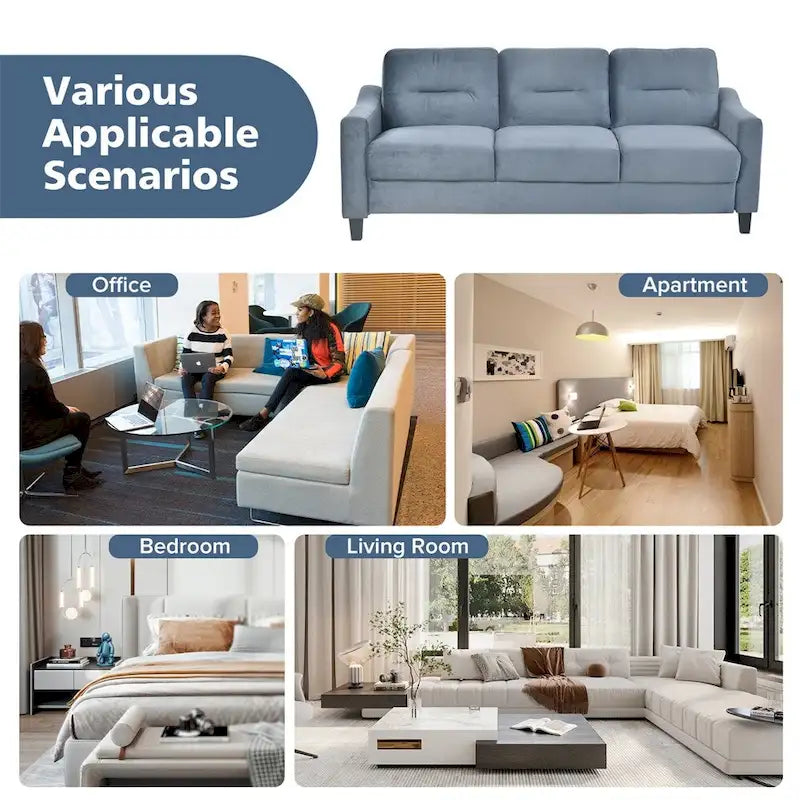 Comfortable Sofas with Wood Frame and Legs