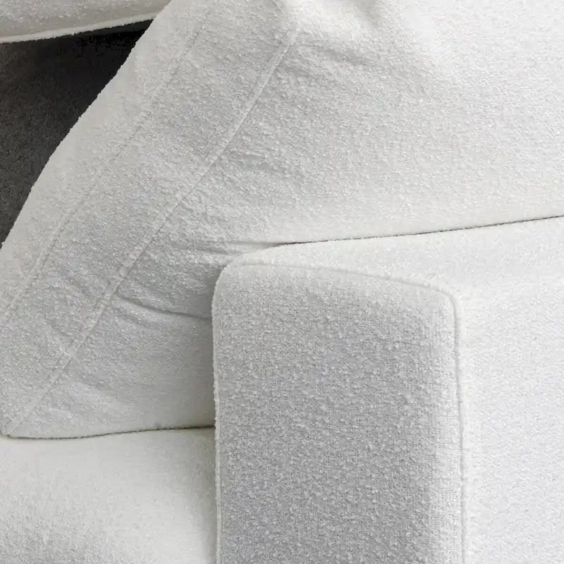 3PCS Living Room Sofa Set, Cloud Modular Sectional Sofa with Storage Ottoman