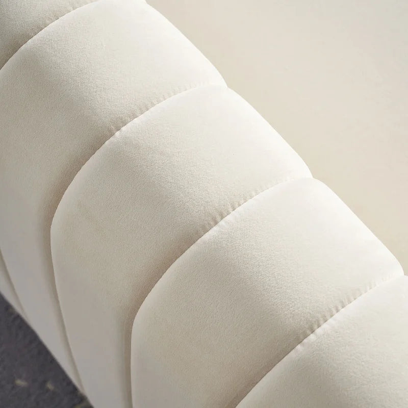 Contemporary Velvet Sofa Couch for Living Room