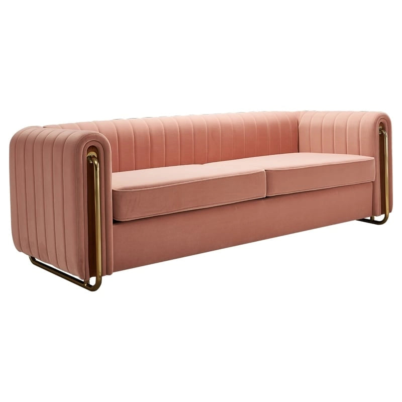 Contemporary Velvet Sofa Couch for Living Room