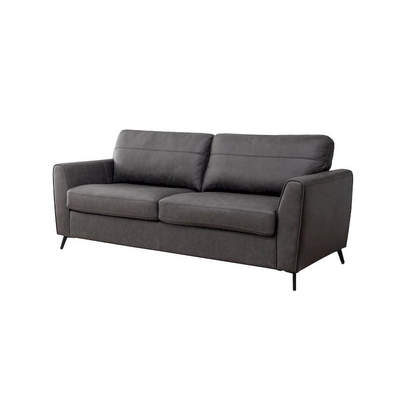 Divano letto Luna in ecopelle con materasso in memory foam