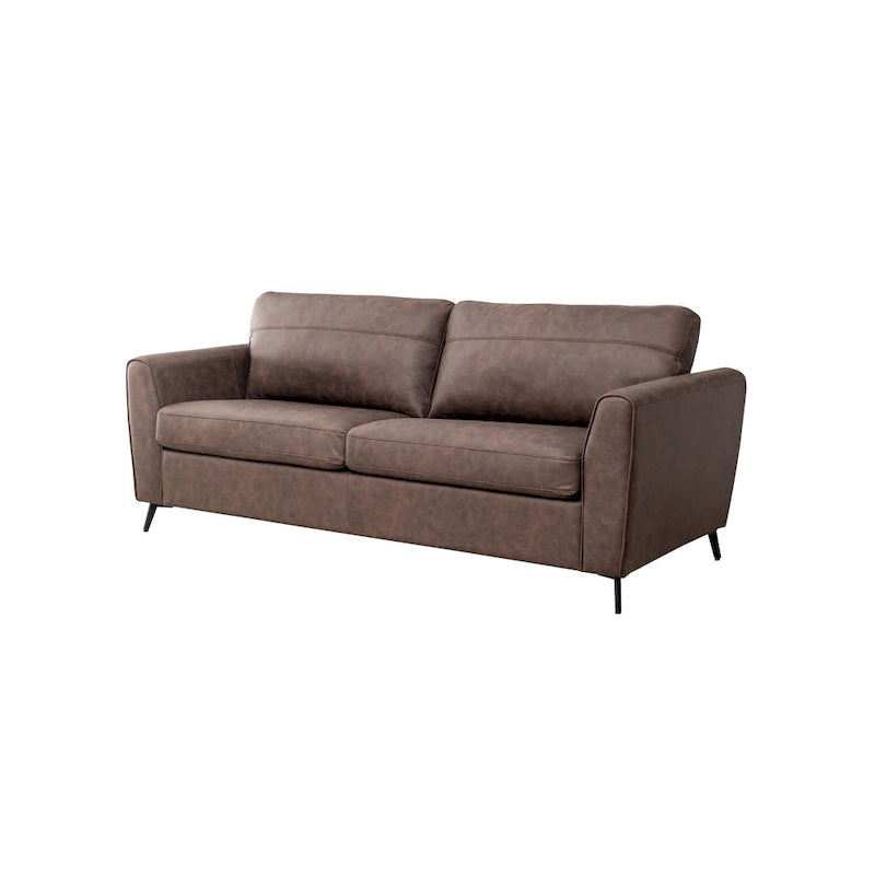 Divano letto Luna in ecopelle con materasso in memory foam