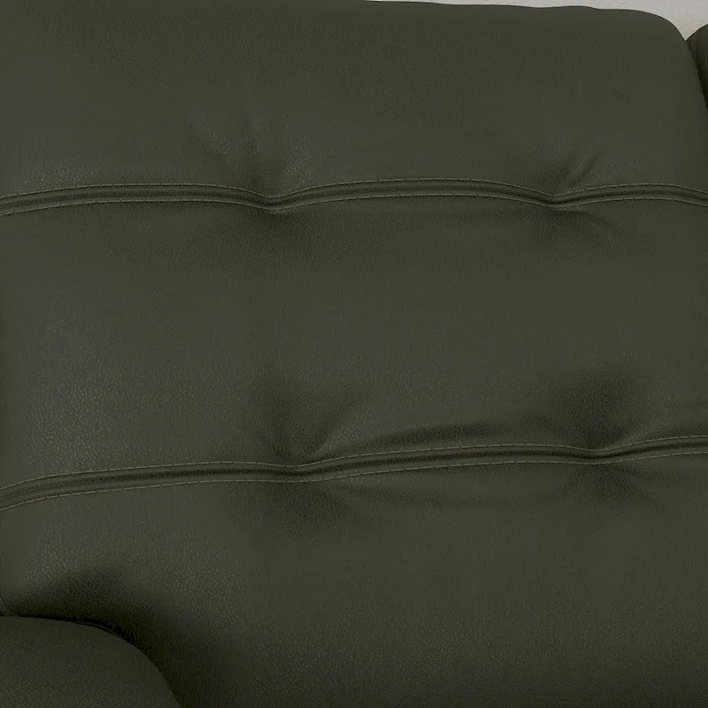 Divano reclinabile elettrico Iris in pelle primo fiore con poggiatesta elettrici di Flexsteel
