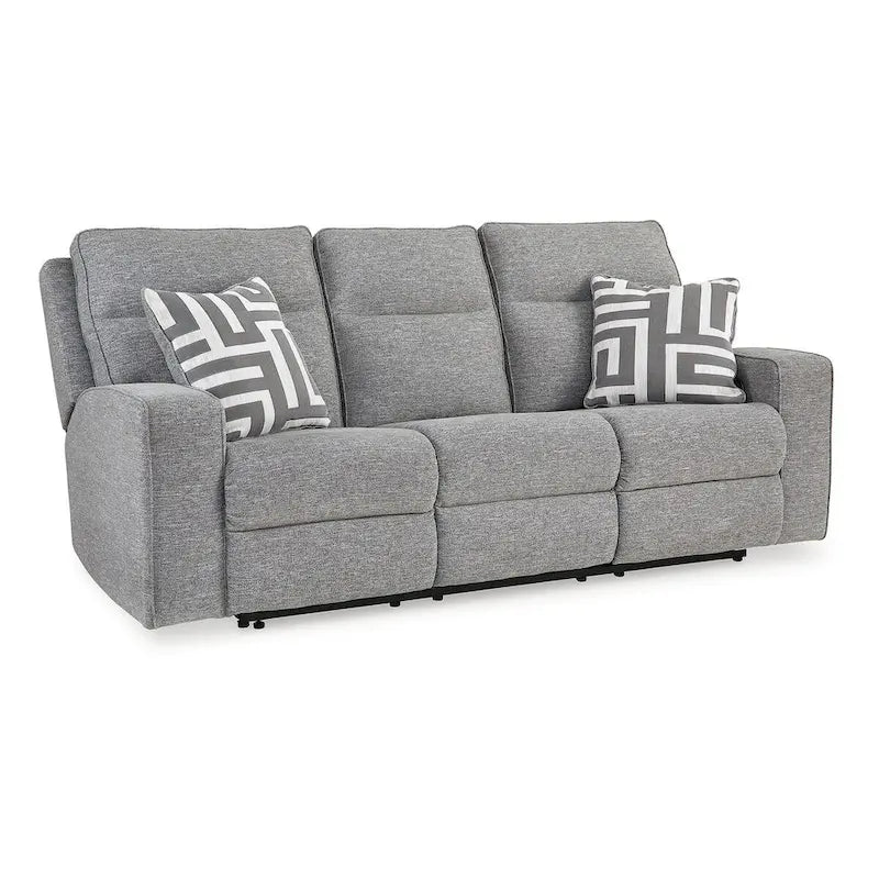 Divano reclinabile elettrico Signature Design by Ashley Biscoe Pewter - 88 L x 43 P x 42 A