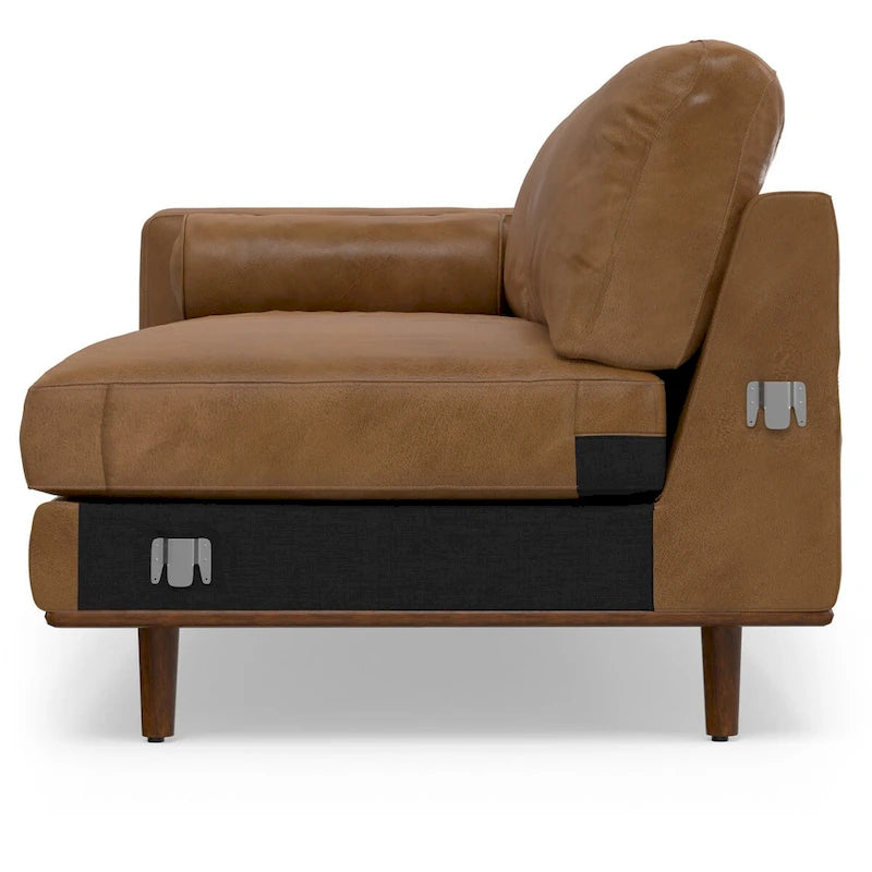 WYNDENHALL Brixley Mid Century 102 inch Wide Left Sofa Sectional