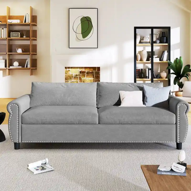 2-in-1-Schlafsofa mit großer Memory-Foam-Matratze