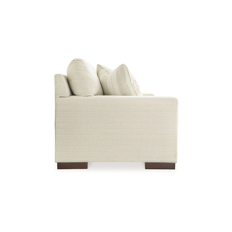 Divano Magg 96 pollici, 4 cuscini decorativi, cuscino oversize, poliestere beige