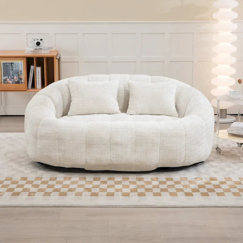 Zitzakstoel van chenille, luie sofa