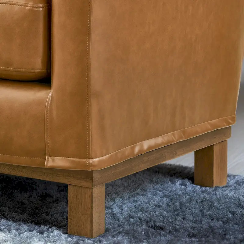 Divano imbottito a 3 posti Brookside Jolene con base in legno e cuscini decorativi