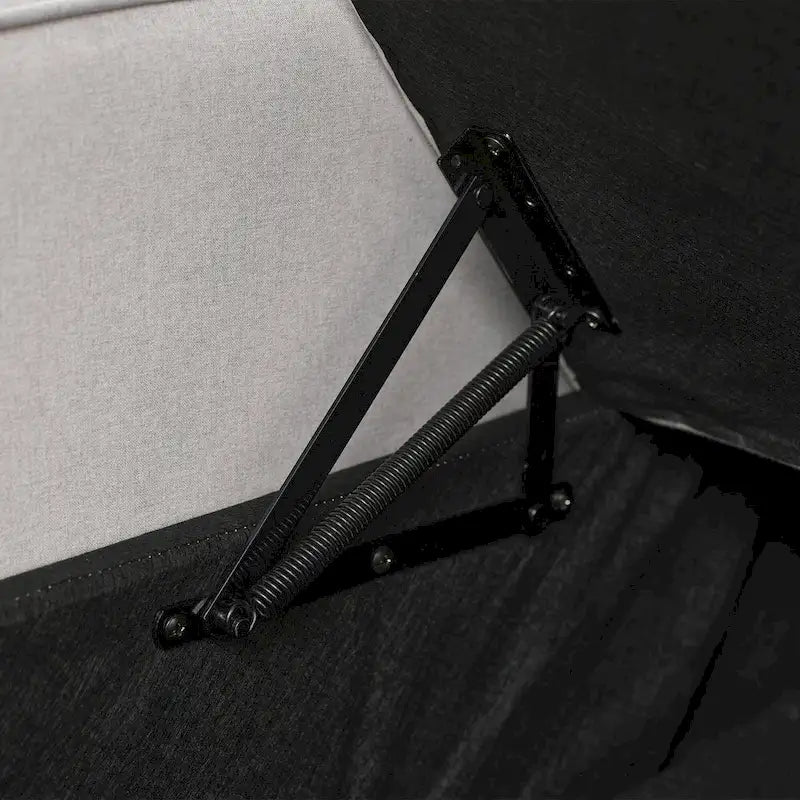 Divano Letto in Lino con Letto Estraibile, Spazio Extra per Riporre Oggetti, Porta Telefono e Caricatore USB