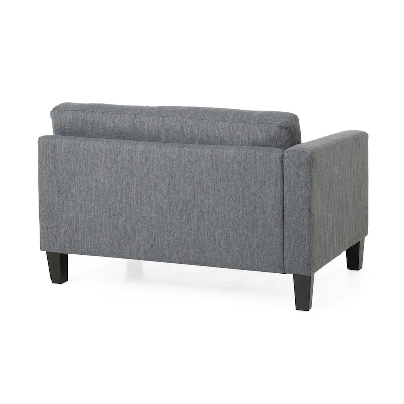Comfy 3-Seat Sofa with Wooden Legs, Modern Style for Living Room and Study