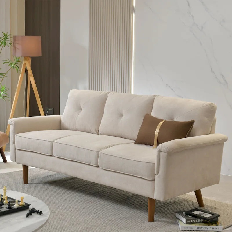 Divano da Interno con Gambe in Legno OVIOS Rive Design