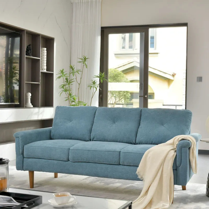 Divano da Interno con Gambe in Legno OVIOS Rive Design