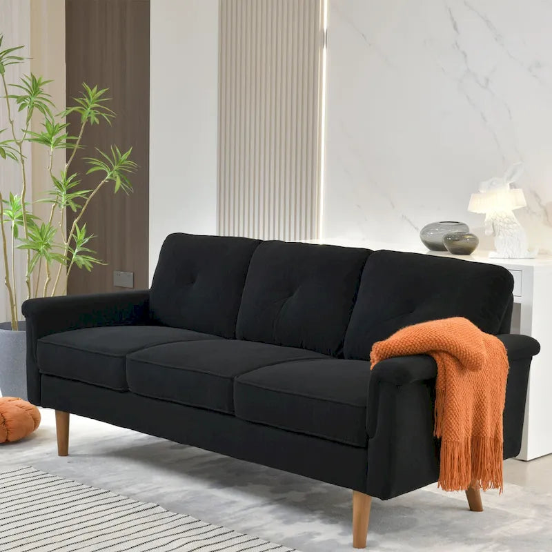 Divano da Interno con Gambe in Legno OVIOS Rive Design