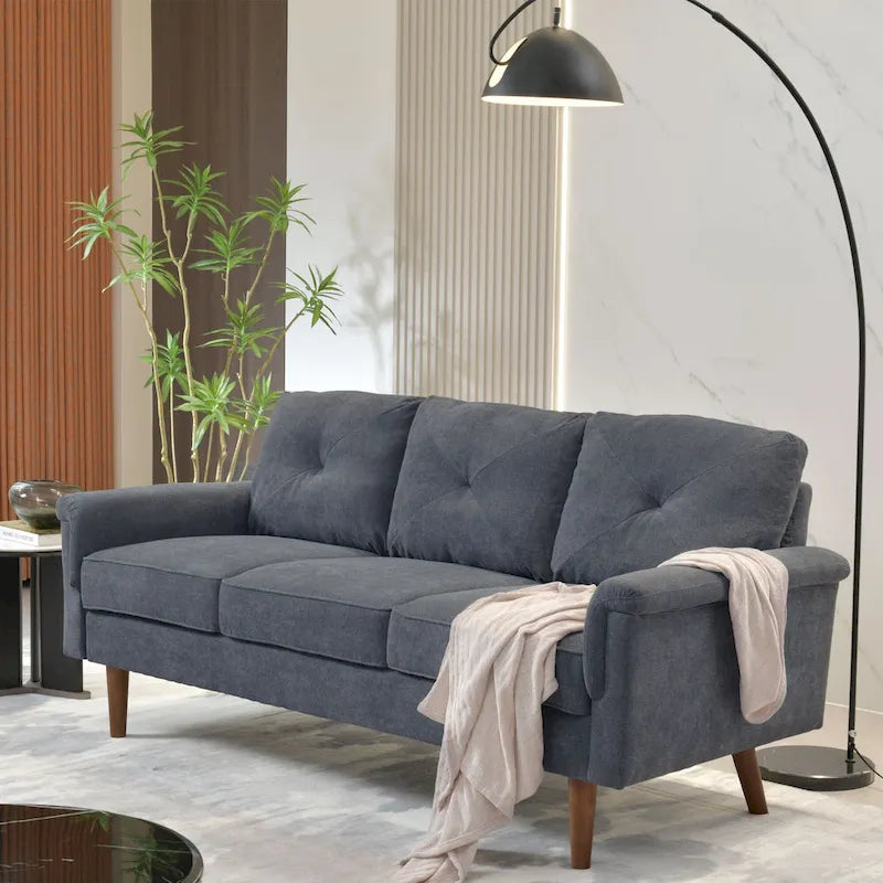 Divano da Interno con Gambe in Legno OVIOS Rive Design