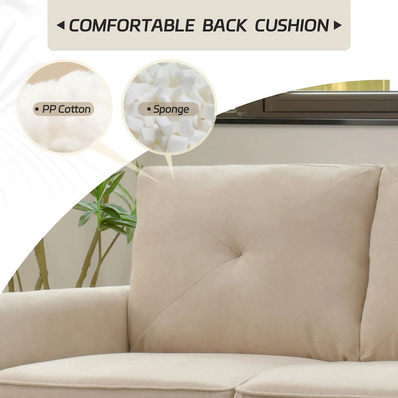 Divano da Interno con Gambe in Legno OVIOS Rive Design
